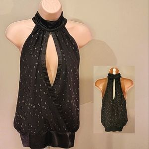 2B Bebe Black Sleeveless chocker top